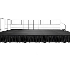 15MyStage12'x20'Portable Stage with7Railings 6Skirts -Performance Floor Versatile Platform Modular System Stage Riser Folding Portable stage