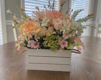 Mixed Spring Flowers Centerpiece