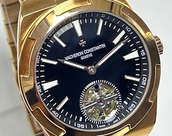 Refurbished VACHERON CONSTANTIN GENEVE Black Dial  Bronz Color Automatic Movement Men's Luxury Wrist Watch