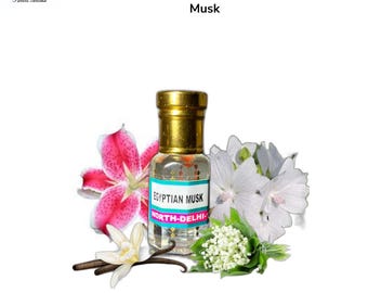 Superior Thick Egyptian Musk by Fabele Aroma, Premium Perfume Oil, Heady, Rustic, Bold, Alcohol-Free, Vegan, Indian Attar, kannuaj Attar