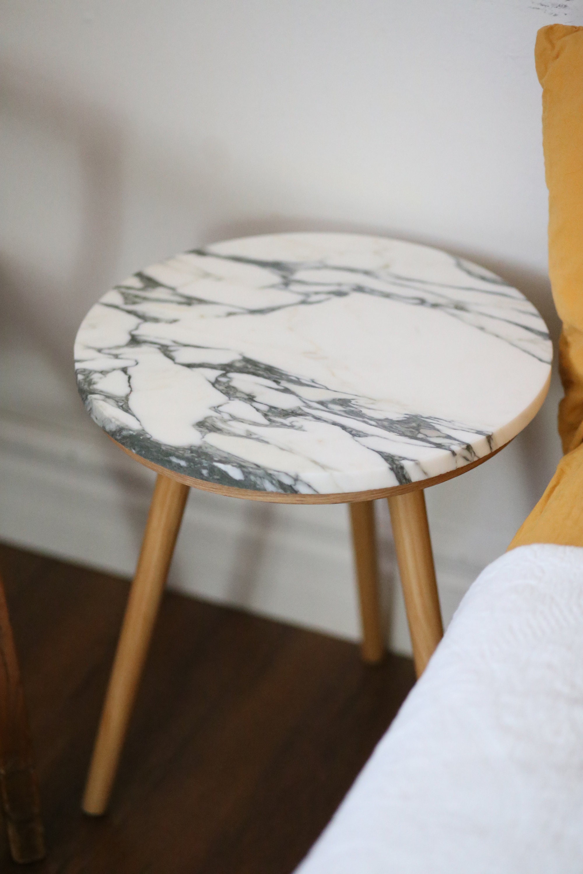 Marble End Table - Etsy