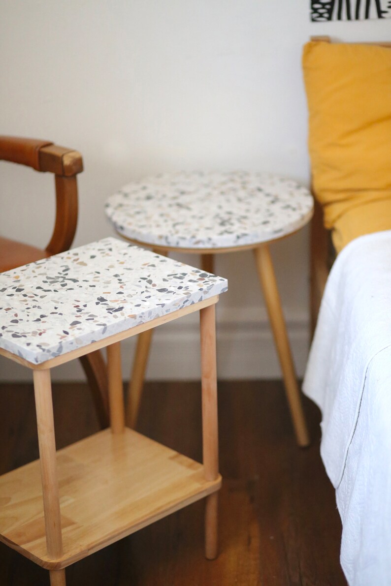 Terrazzo Side Table Etsy