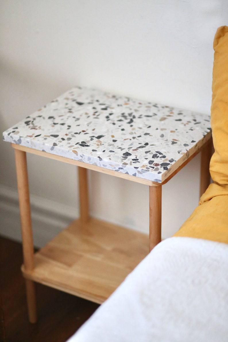 Terrazzo Side Table Etsy
