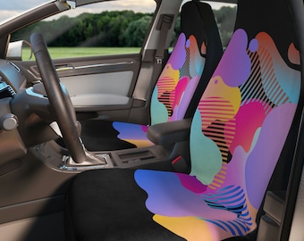 Fundas de asiento de coche de poliéster colorido