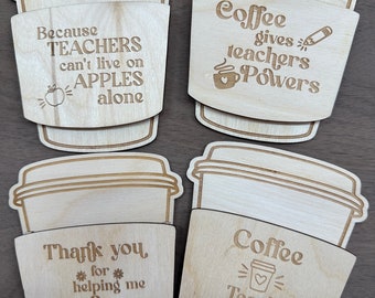 Titular de la tarjeta de regalo de café, apreciación del maestro, titular de la tarjeta de regalo