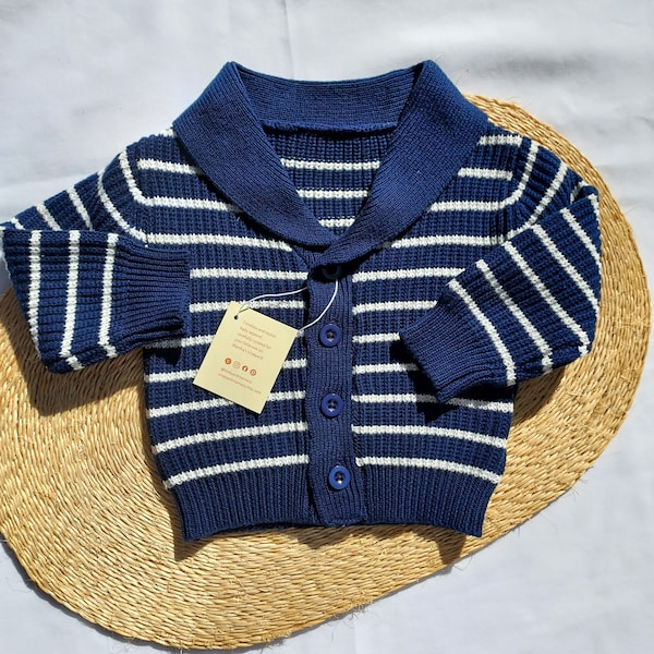 Sale Baby Boys Striped Sweater Cardigan Baby Boys Sweater Cardigan Baby Knit Cardigan Toddler Boys Baby Boutique Cute Baby Clothes