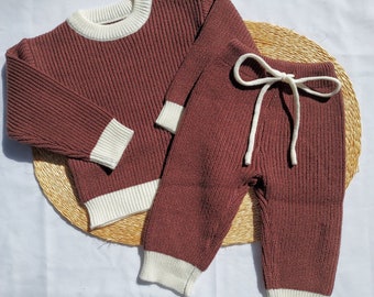 Sale Baby Boys 2pc Baby Boys Outfit Baby Jogger Set Baby Knit Sweater Baby Boutique Baby Boy Gift Cute Baby Clothes Baby Knit Sweater