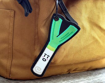 TASTY Green Onion Woven Key Tag