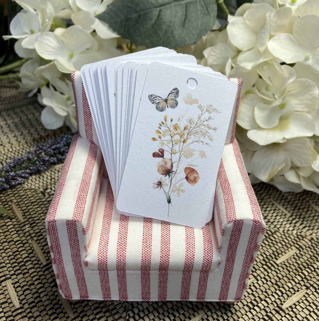 Gift Tag, Floral Gift Tag, Blank Tag, Party Favor Tags, Vendor Tags ...