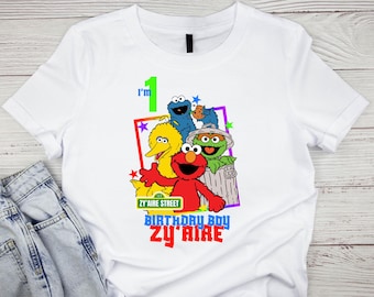 Sesame birthday shirt, Birthday boy shirt, Birthday girl shirt, Custom shirt, Gift ideas, Birthday party, Party favors, Party ideas