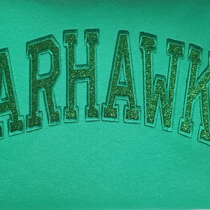 Felpa con applicazioni glitter monocromatiche di Warhawks