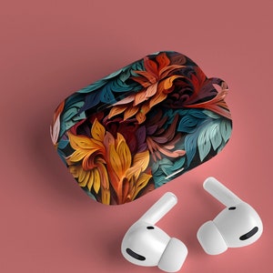 Abstract Leaves AirPod Pro case | AirPod case 1 2 | Air Pod Pro case | Air Pods Pro 2 Case | AirPod case 1st gen AirPods case 2nd generation