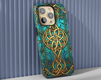 Fantasy Celtic Knots Phone Case: Google Pixel 8 7 6, iPhone 15 14 13 12 11 Pro Max Plus Mini MagSafe, Samsung Galaxy S24 S23 S22 Plus Ultra