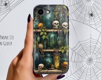 Creepy Apothecary Goth Phone Case Witchy iPhone 18 Pro Max 17 17e 16 16e Air MagSafe S26 Ultra, Pixel 11 XL 9a