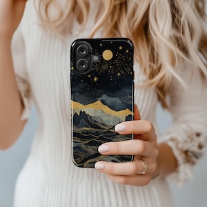 Night Sky & Stars Mountains Phone Case: iPhone 16e 16 Pro Max 15 Plus 14 MagSafe 13 12 11, Samsung Galaxy S25 S24 + Ultra S23, Pixel 9 8 7