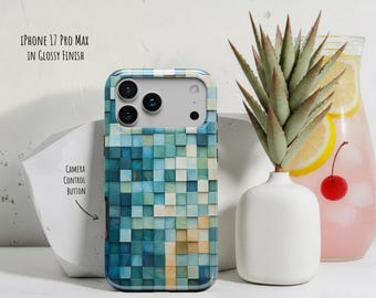 Modern Wood Blocks Phone Case, iPhone 18 Pro Max 17e 17 Air 16 16e 15 14 MagSafe, S26, Pixel 11 xl