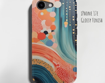Etui na iPhone'a 17e z abstrakcyjną grafiką, Air 17 Pro Max, S26, MagSafe, ochronna obudowa telefonu