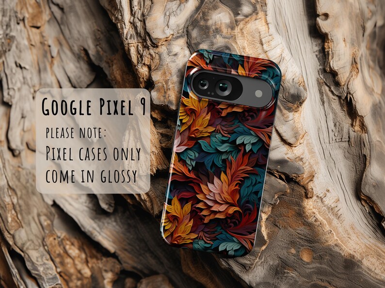 Teal Leaves Phone Case, Impact-Resistant, Dual Layer, iPhone 17e Galaxy S26 Pixel 10 image 13