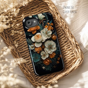 Custodia per telefono con fiori di magnolia rosa: iPhone 16, 16e, 15, 14, 13, 12 Pro Max Plus MagSafe, Google Pixel 9, 9a, Samsung Galaxy S25, S24, S23 Ultra