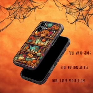 Fall Phone Case in Cool Floral & Pumpkins Anime Aesthetic: iPhone 18 Pro Max 17 17e 16 16e Air MagSafe S26 Ultra, Pixel 11 image 7