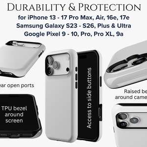 Funda para teléfono única: iPhone 17 Pro Max, Air 17e, 16, 16e, 15, 14, 13 MagSafe; Pixel 10 Pro XL, S26 Ultra, S25 Plus, con coloridos remolinos florales abstractos. imagen 16