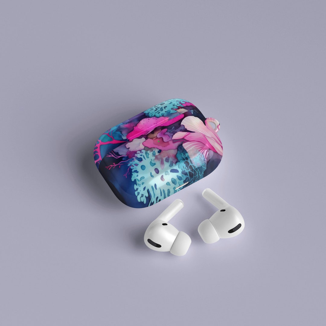 Underwater Watercolor AirPod Case 1 2 3 AirPod Case 1st 2nd Gen
