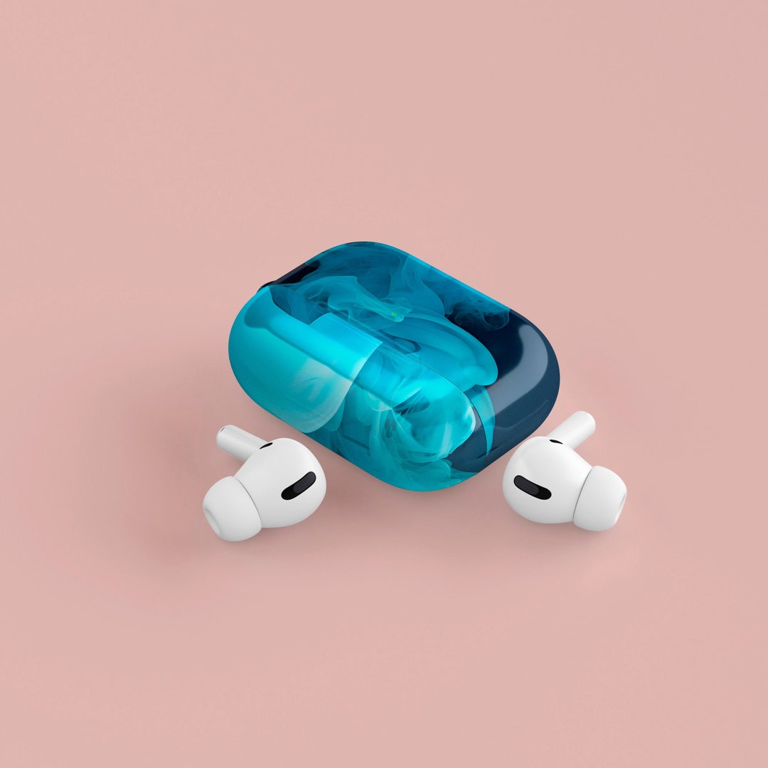 Abstract Teal AirPod Pro Case AirPod Case 1 2 AirPod Case 1st Gen