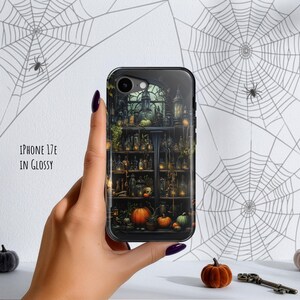 Goth Halloween iPhone Case, Spooky Apothecary Witchy Phone Cover (MagSafe Option)
