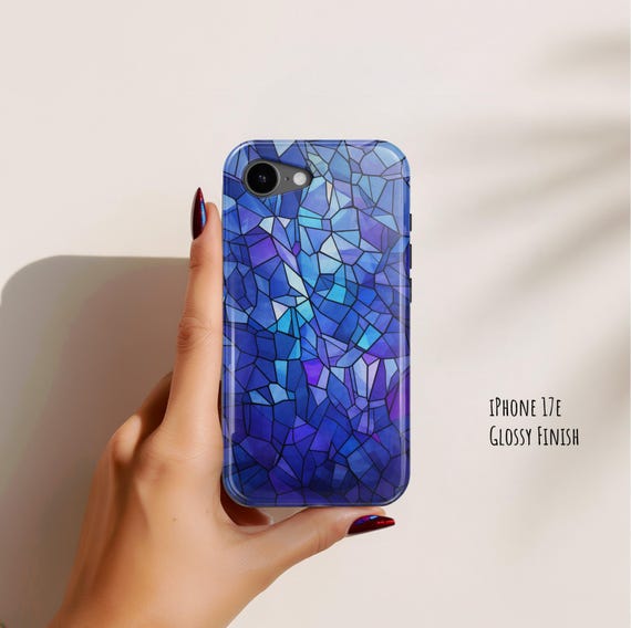 Mosaic Stained Glass Dual-layer Protective Phone Case, iPhone 18