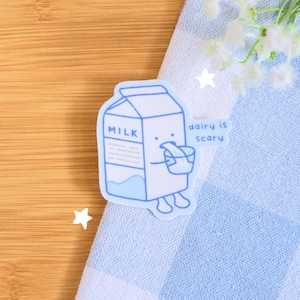 Dairy is Scary Sticker (Updated Design) | Vinyl Waterproof Sticker for Bullet Journal, Planner, Laptop, Water Bottle, Phone Case, Deco