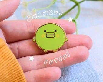 Chonkypatchi Hard Enamel Gold Plated Pin | Lanyard Pin, Backpack Pin, Hat Pin, Lapel Pin, Brooch Accessory, Gift for Her, Gift for Him