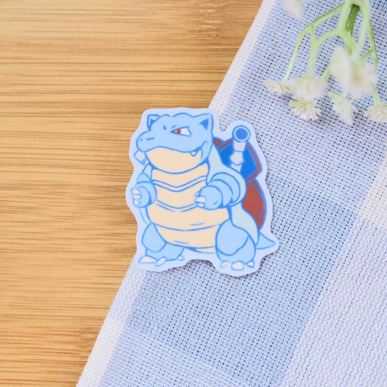 Poke Gen 1 Starters Final Evolution Stickers Vinyl Waterproof Stickers