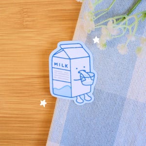 Funny Milk Sticker | Vinyl Waterproof Sticker for Bullet Journal, Planner, Laptop, Water Bottle, Phone Case, Deco