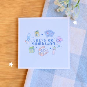 Scatola cieca, Gacha, statuetta, stampa artistica di gingilli / decorazione da parete, illustrazione disegnata a mano, stampa artistica accogliente, carina arte Gacha