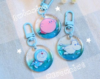 Swimming Series Acrylic Keychains | Double-Sided Keychains, Acrylic Charms, Cute Keychains, Phone Charms, Bag Charms