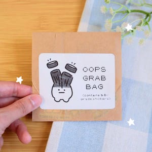 Oops Sticker Grab Bag, Oops Stickers, B-grade Lucky Bag Sticker Pack | Vinyl Waterproof Stickers