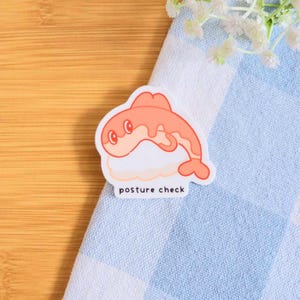 Poke Self-Care Stickers | Vinyl Waterproof Stickers for Bullet Journal, Planner, Laptop, Water Bottle, Phone Case, Deco Posture Check