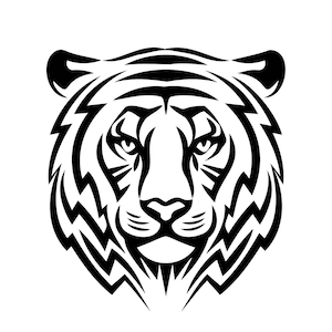 Tiger, Tiger head instant digital download - Ai-EPS-PNG-SVG