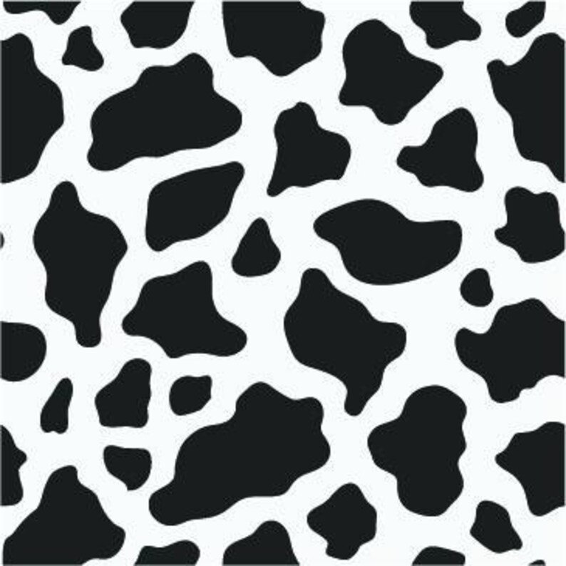 Inverted Cow Print Vector Cow Print Vector: Seamless Pattern (digital Download) - Etsy