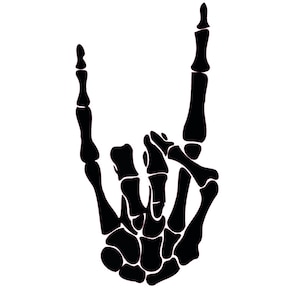Skeleton rock hand digital download - Ai-EPS-PNG-SVG