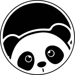 Little Panda, Cute Panda, Cute panda svg animal instant digital download - Ai-EPS-PNG-SVG