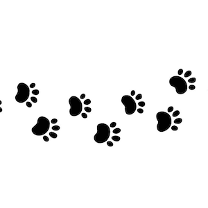 Paw Print Vector: Cat & Dog Paw Outline (Digital Download)