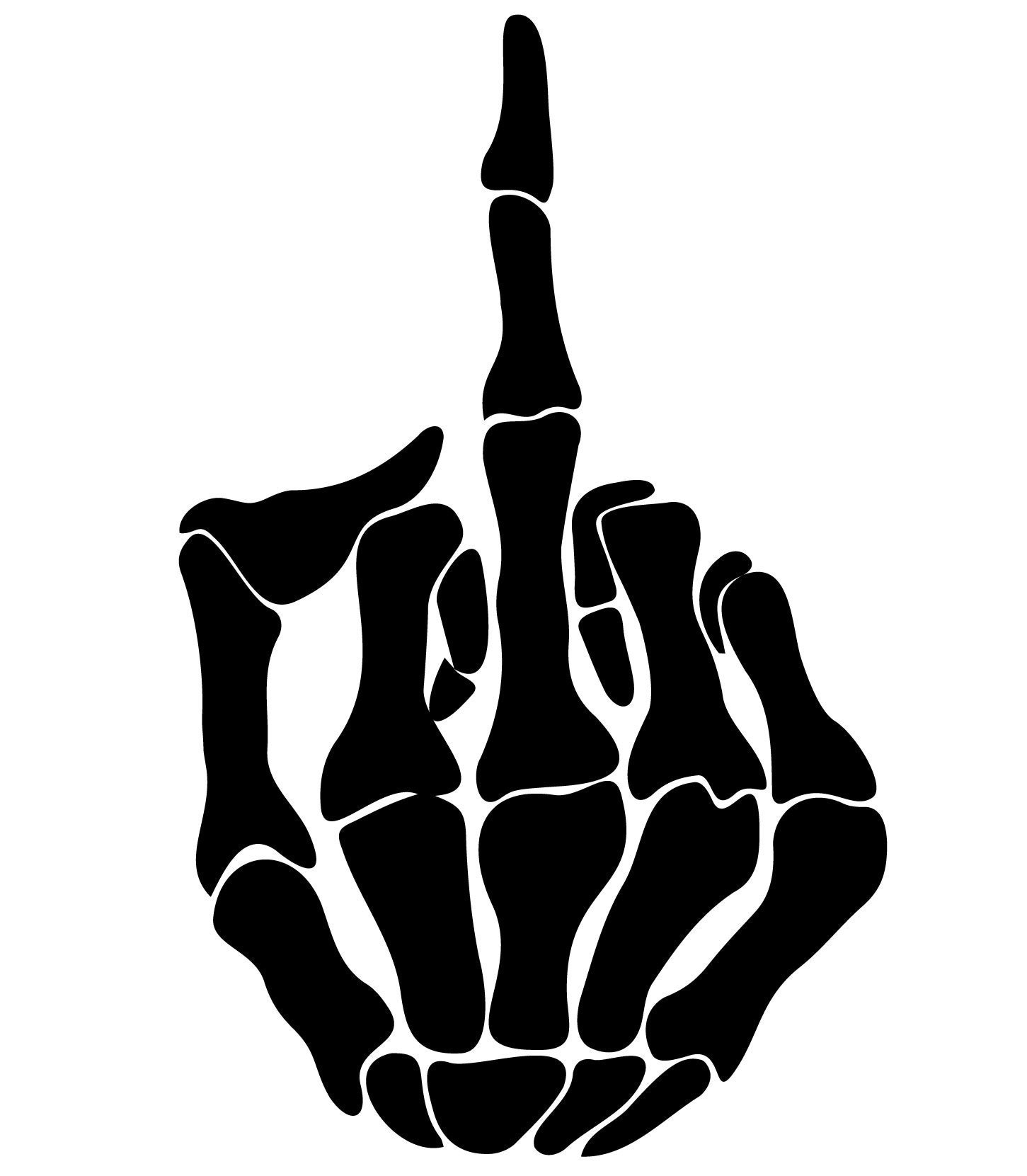 スケルトン中指手デジタルダウンロード - Ai-EPS-PNG-SVG - Etsy 日本, image size:1451x1661