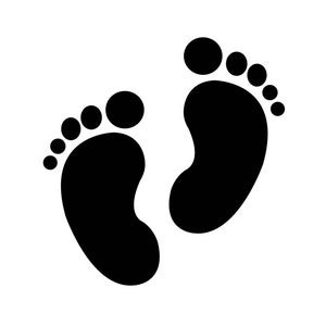Baby Feet Print: Newborn Vector Graphic (Digital Download)