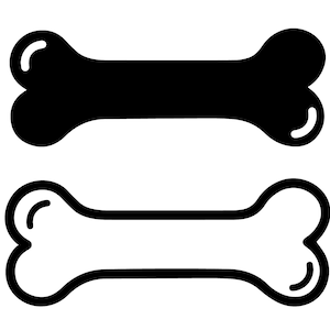 Dog bone, dog bone silhouette, bone, dog bone logo, dog bone svg, dog bone clip art instant digital download - Ai-EPS-PNG-SVG