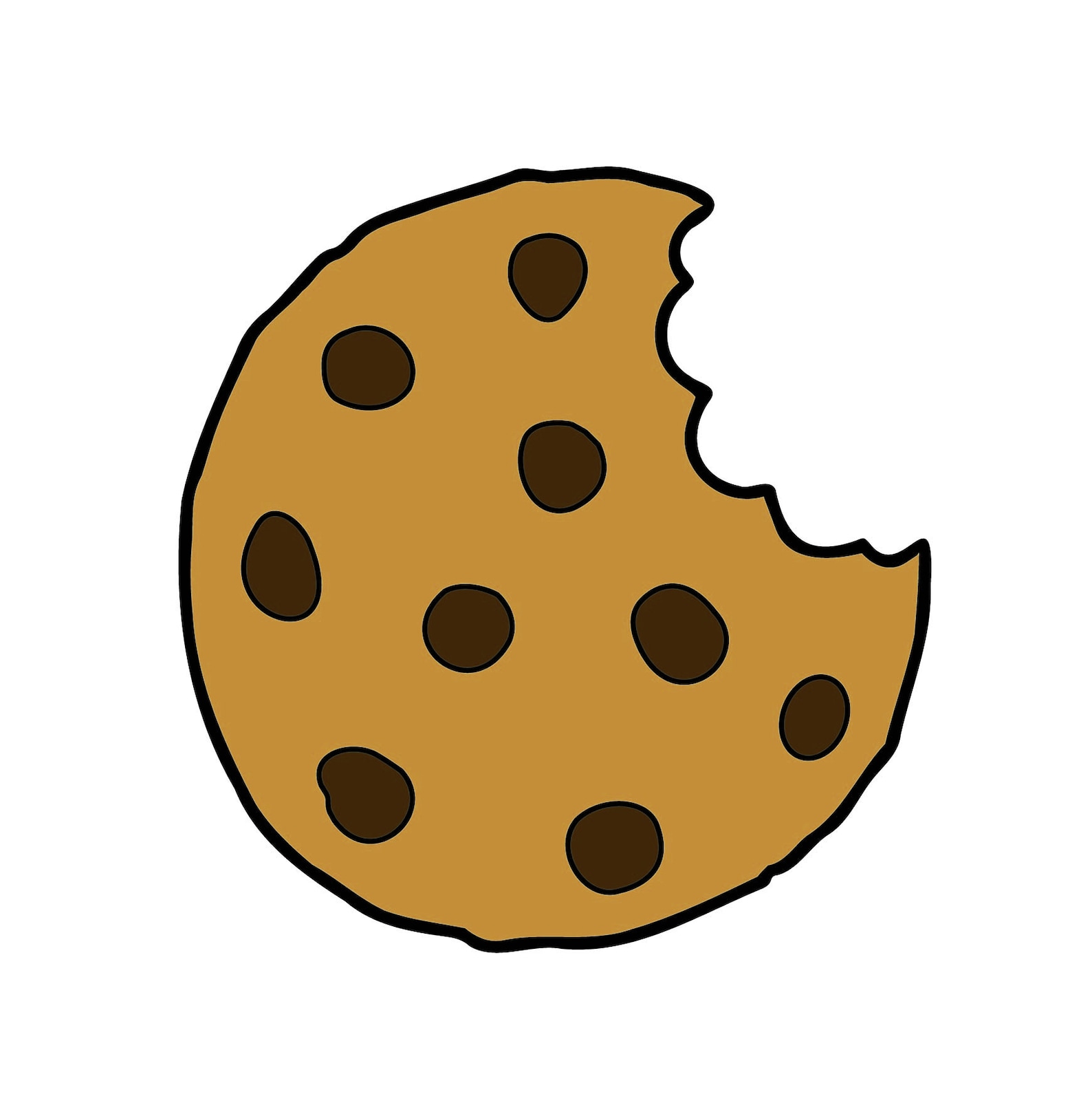 Chocolate Chip Cookie Digital Download - Ai-eps-png-svg - Etsy