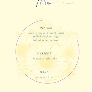 Template menu