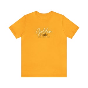 Golden Rule tshirt, christelijke tshirt, Unisex Jersey korte mouw Tee