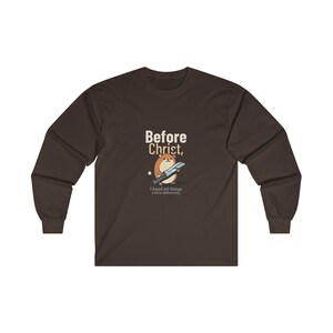 Funny Christian Tee, Christ tee, Animal tshirt, Ultra Cotton Long Sleeve Tee
