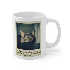 Grappige christelijke mok, polaroid, dierenmok, meme mok, keramische mok 11oz